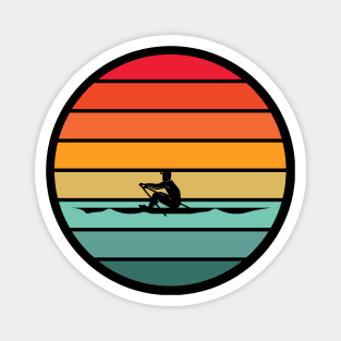 Rowing Sunset Magnet